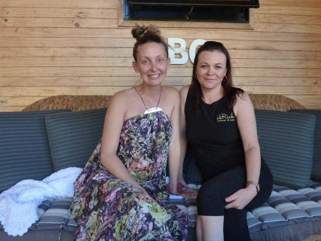 Mary Evans with Karina Stephens. Mary Evans with Karina Stephens.